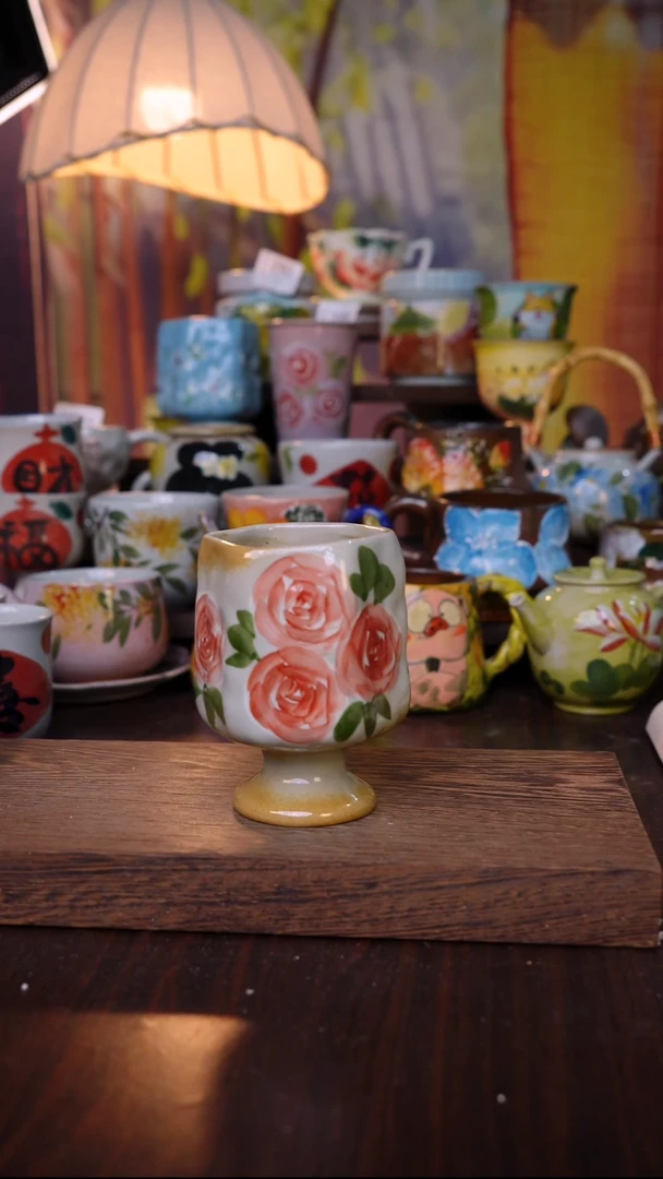 杯子泥垚手作 景德镇手工手绘陶瓷器物