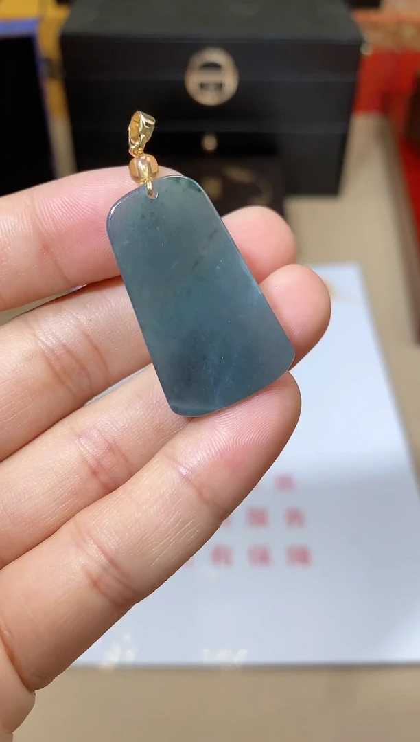 【闪购商品】翡翠颈饰未镶嵌天然A货翡翠无事牌吊坠（多样性发货）