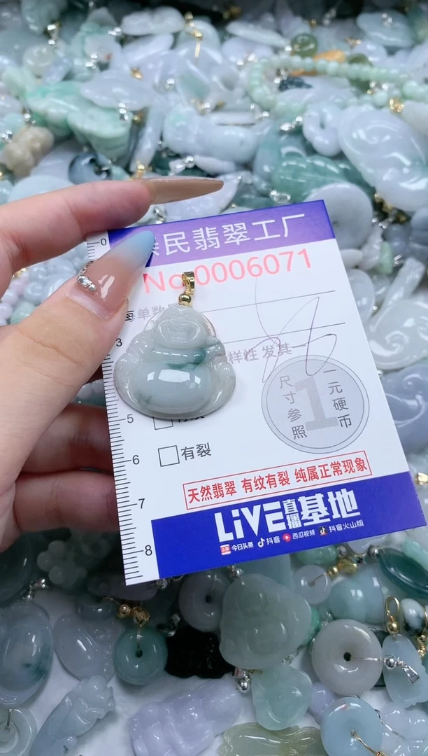 翡翠未镶嵌吊坠(不含链)60701