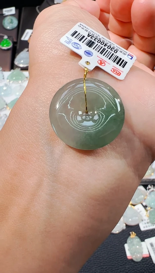 吊坠(不含链)未镶嵌翡翠平安扣吊坠