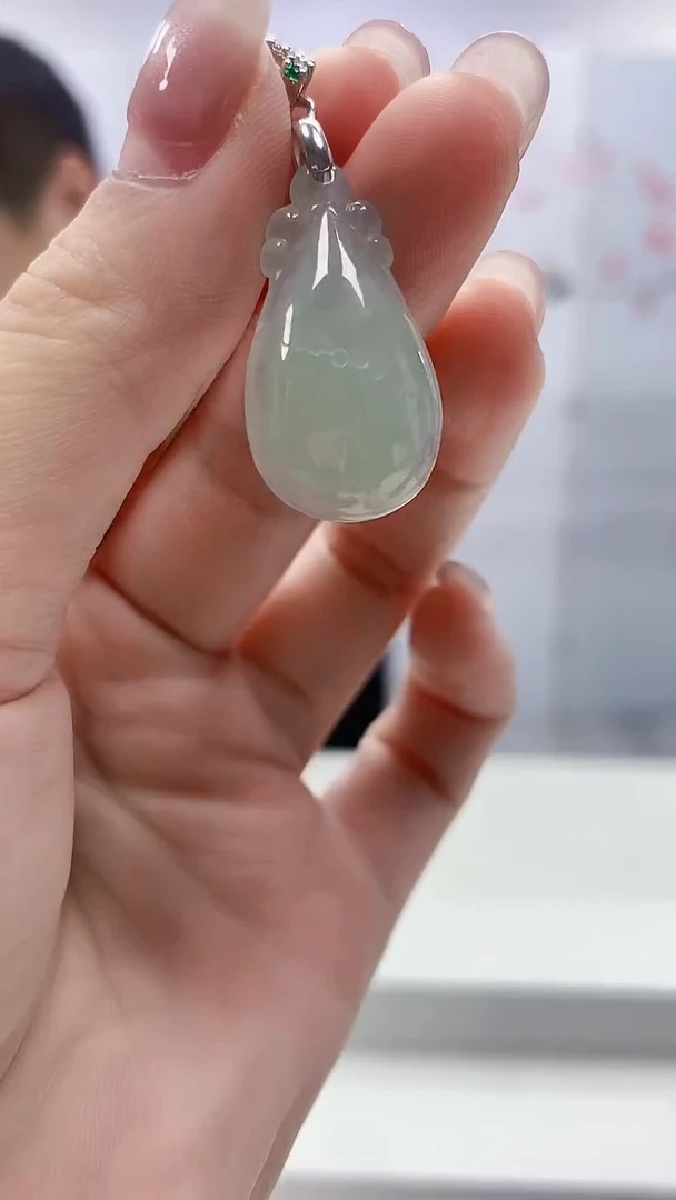 翡翠未镶嵌颈饰4898lr-jj挂件90