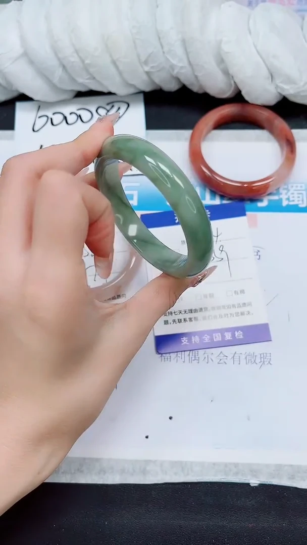 【闪购商品】石英质玉手镯未镶嵌A34-58/59