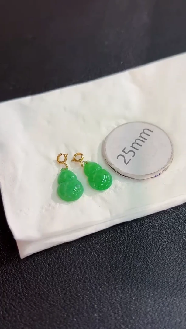 翡翠18K金镶嵌颈饰h缅料A货/多样性发货/一件