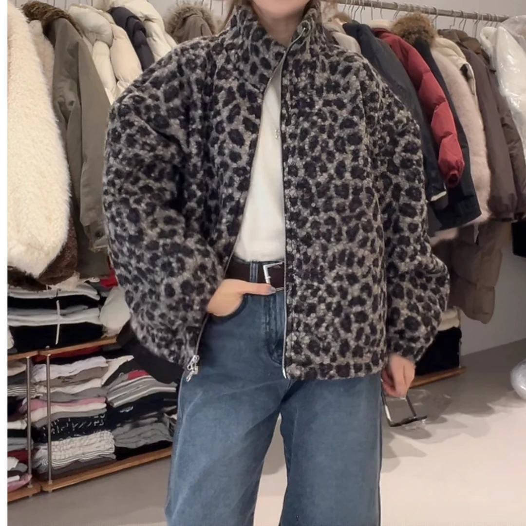 【慧姐韩国正品】25冬新款S豹纹外套30020446/N0退N0换
