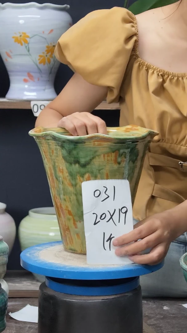 景德镇花盆默认微瑕031