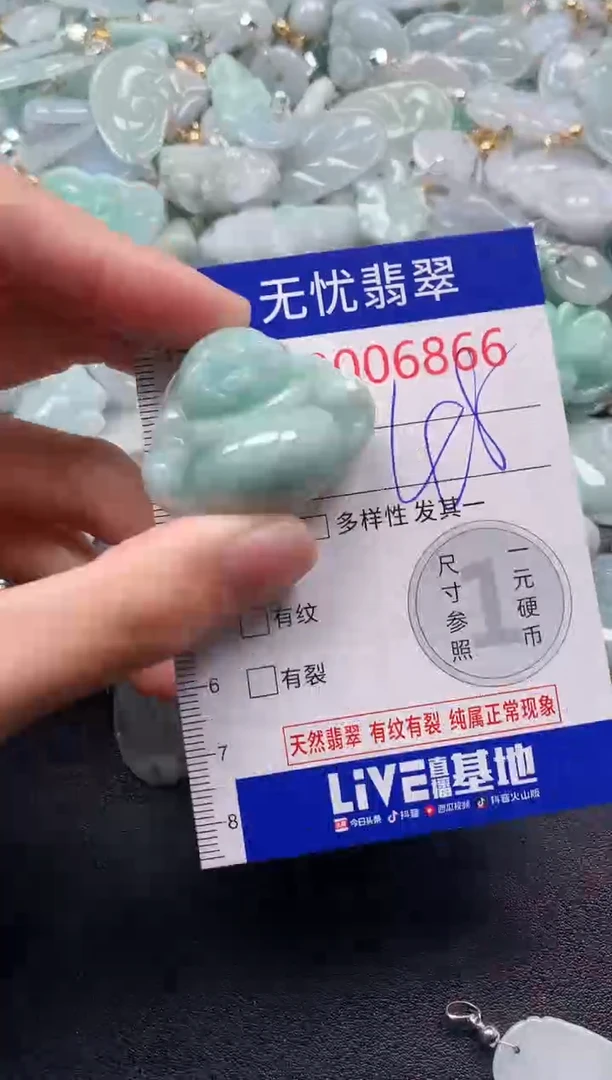 吊坠(不含链)未镶嵌翡翠6866