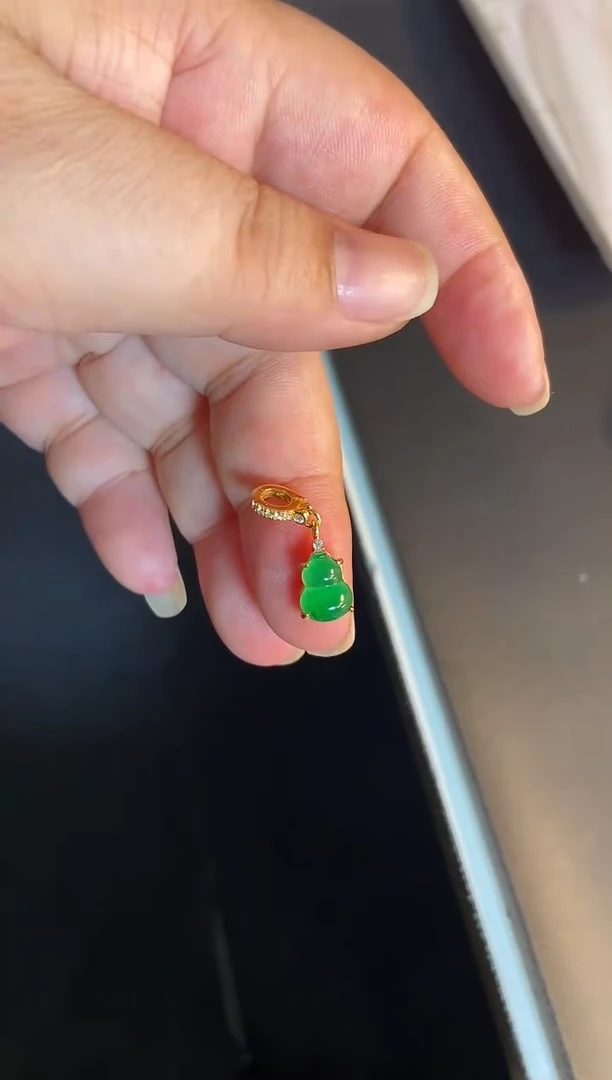 吊坠(不含链)银S925镶嵌翡翠1