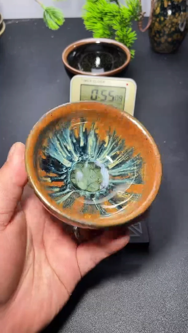 茶盏224叶紫建盏