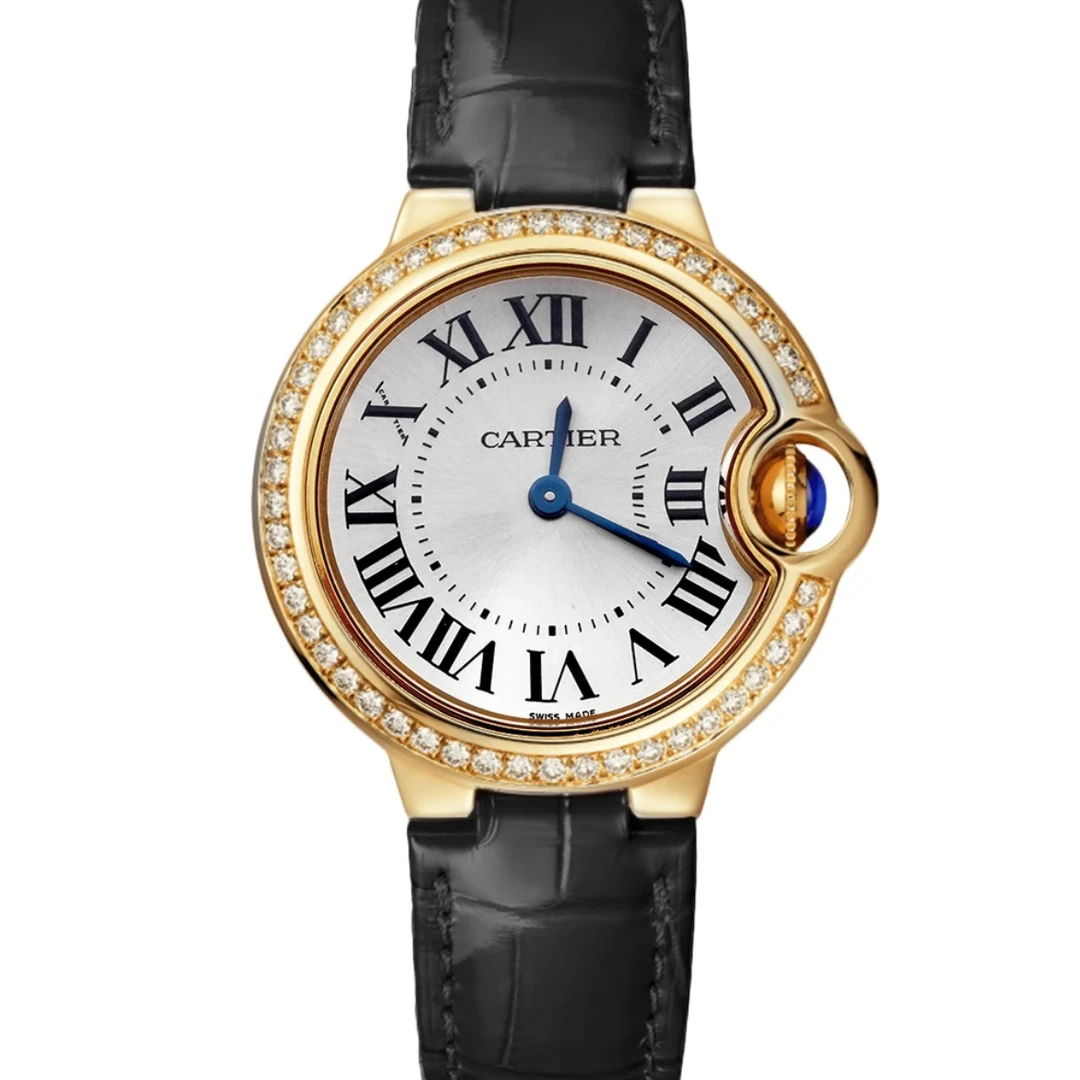 99新 Cartier/卡地亚 卡地亚蓝气球W6900156 28黄金后钻 石英单表