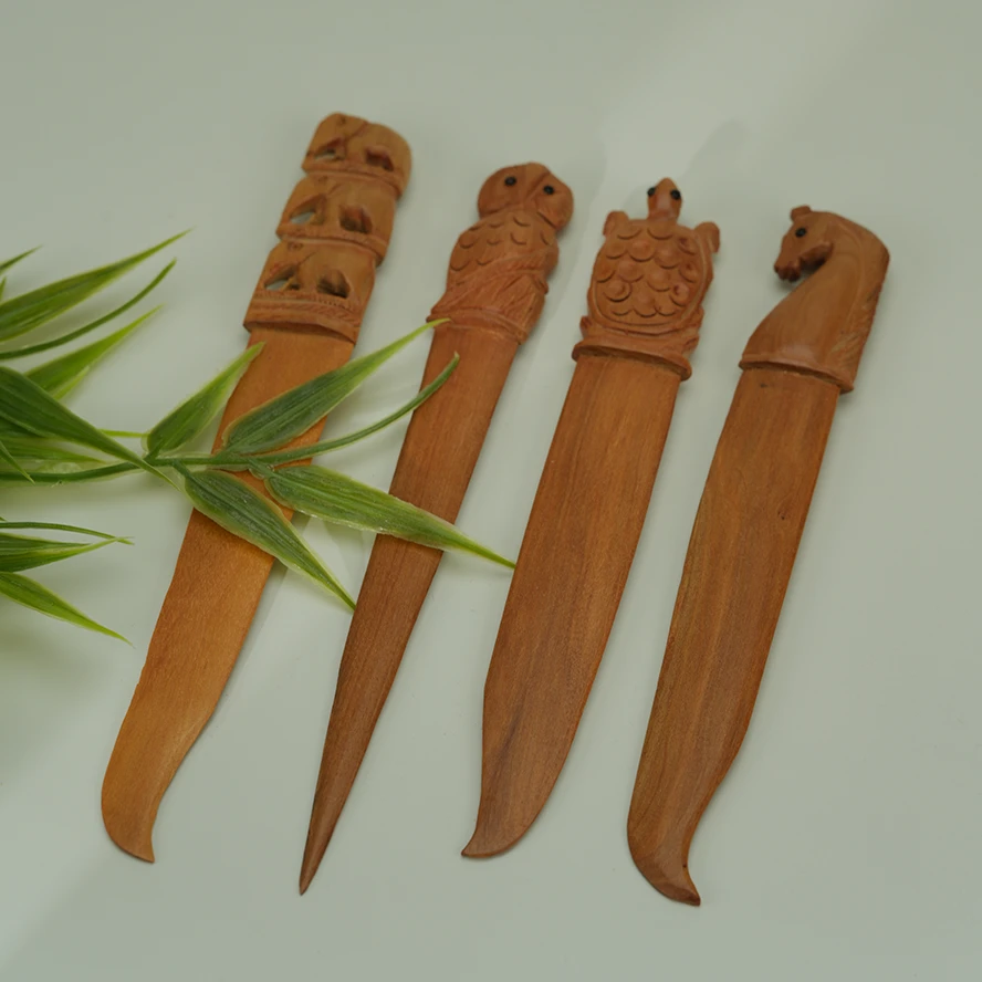 印度迈索尔老山檀香裁纸刀香韵醇厚奶香甜感工艺精美精工