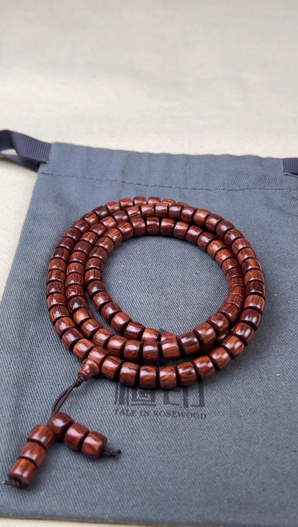 黄花梨/降香黄檀手串/手链黄花梨 6x7x108