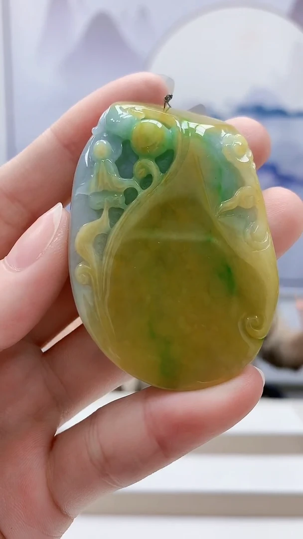 未镶嵌定制翡翠5160ry-毛货挂件131