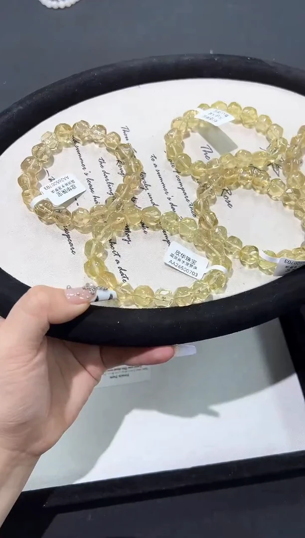 水晶手链未镶嵌33a多样性发其一【1条】默认微瑕/精品约30·40g