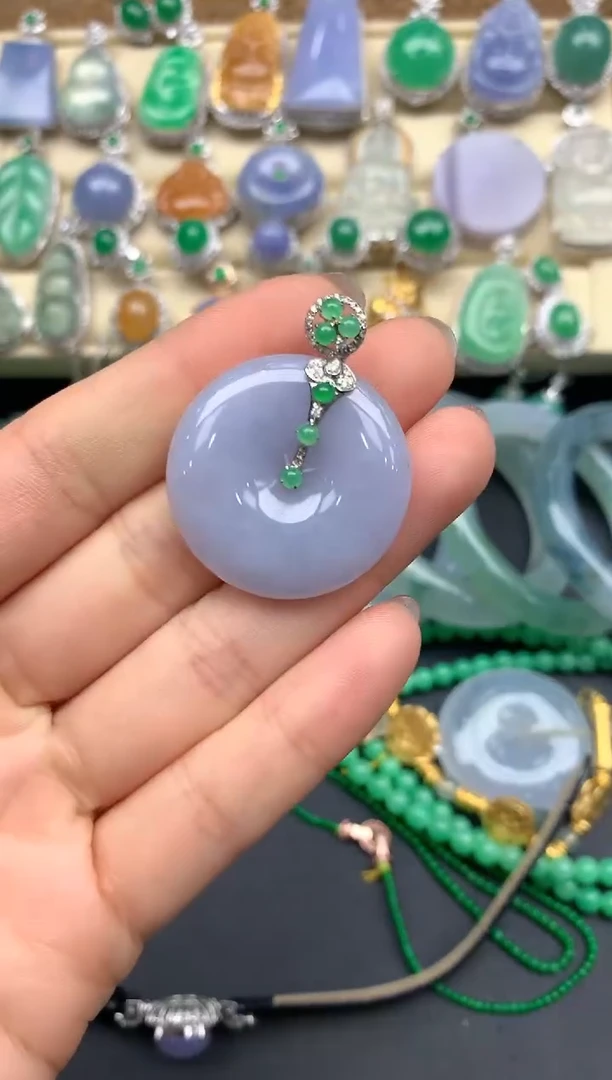 【闪购商品】翡翠颈饰18K金镶嵌169-中国好珍宝