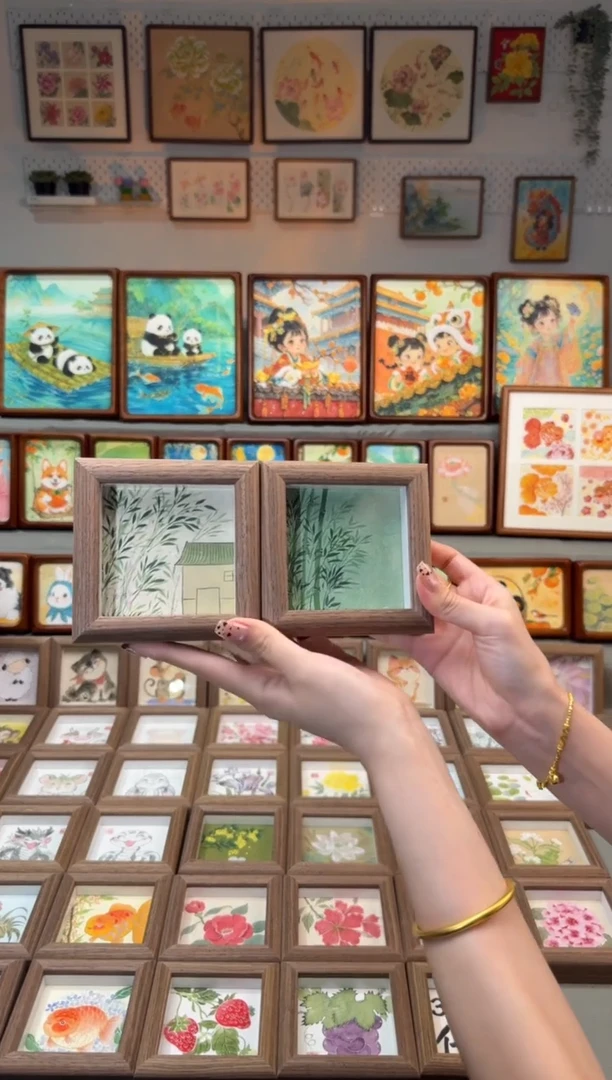 国画清雅小屋 手绘国画11