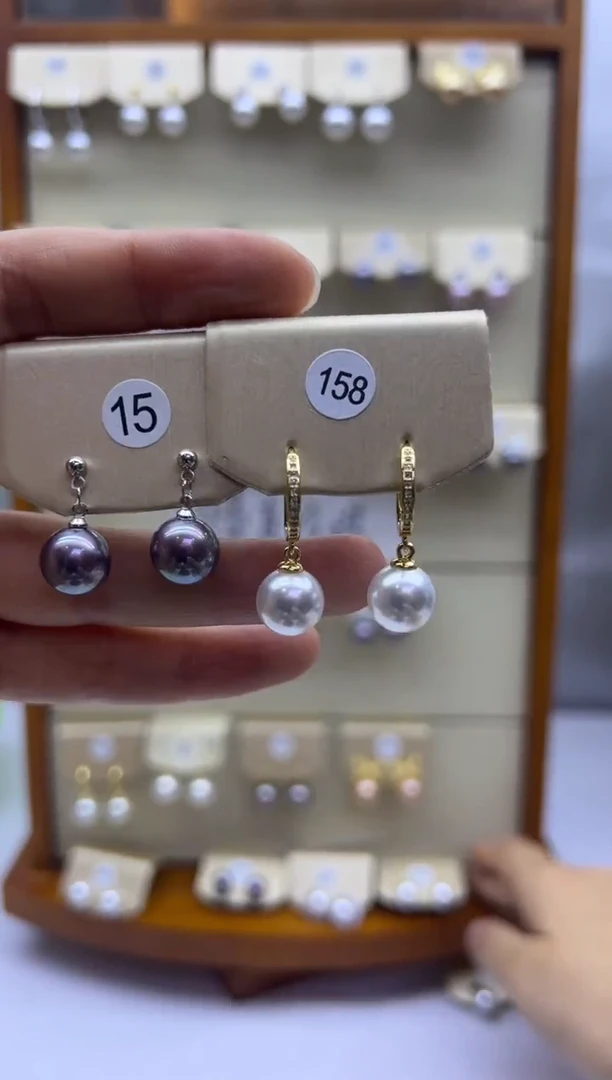 未镶嵌耳饰淡水珍珠158+15