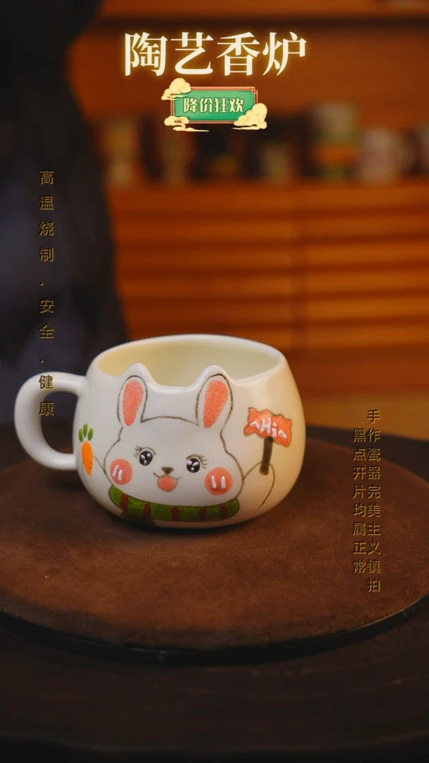 【闪购商品】瓷片景德镇手绘瓷器高温釉下彩---