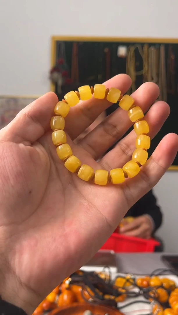 【闪购商品】蜜蜡手串未镶嵌噶玛家天然蜜蜡