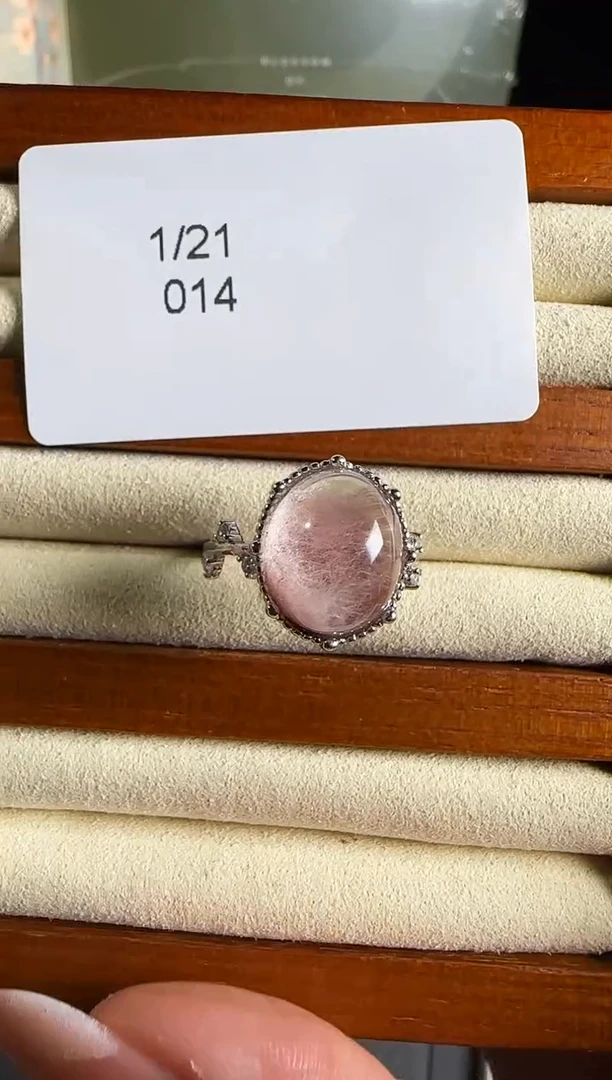 【闪购商品】水晶戒指银S925镶嵌发一（014）