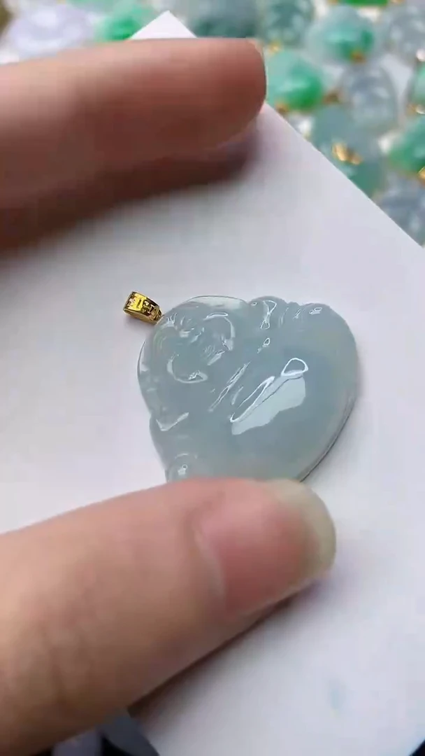 【闪购商品】翡翠颈饰18K金镶嵌26..........