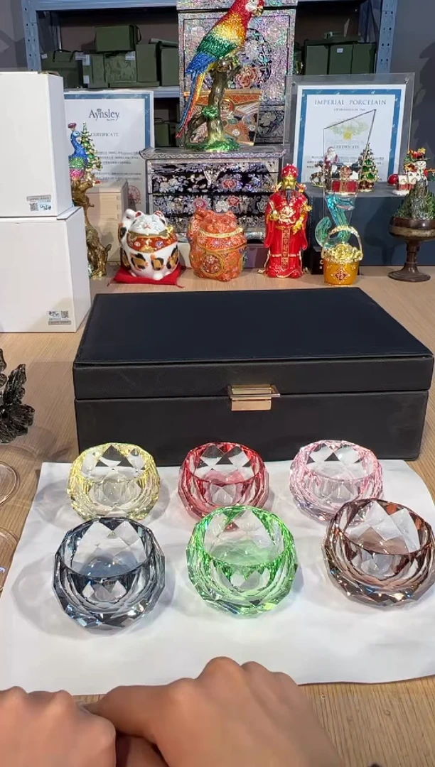 【闪购商品】杯99VON水晶茶杯（六色礼盒装）