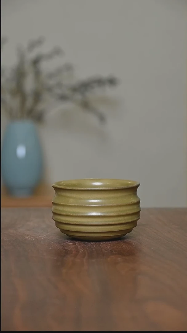 矿石釉 手拉杯 微瑕 朱法喜作品