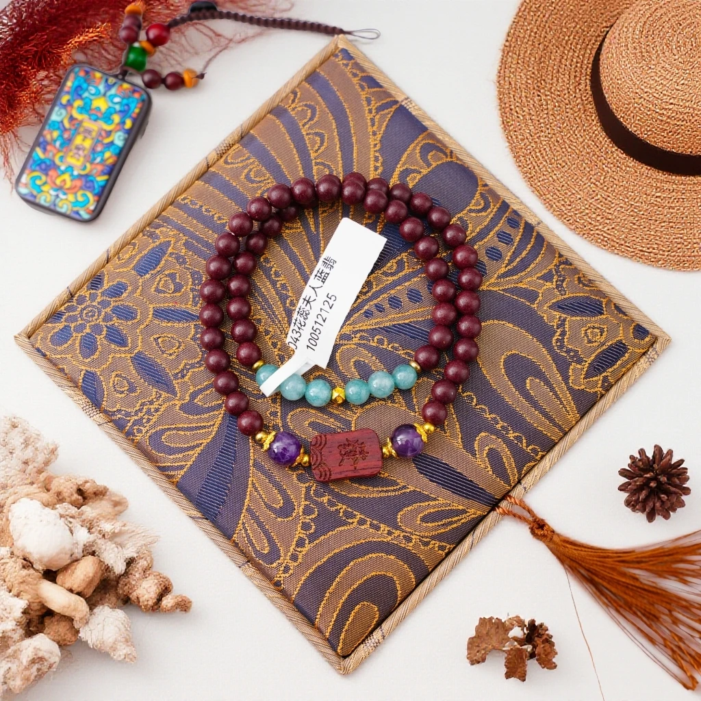 MX043花蕊夫人+蓝翡0.6合香珠