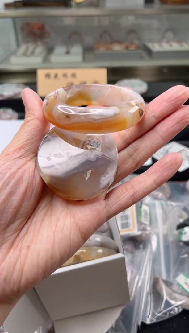 未镶嵌手镯石英质玉51圈口（赠品镯心）1648206