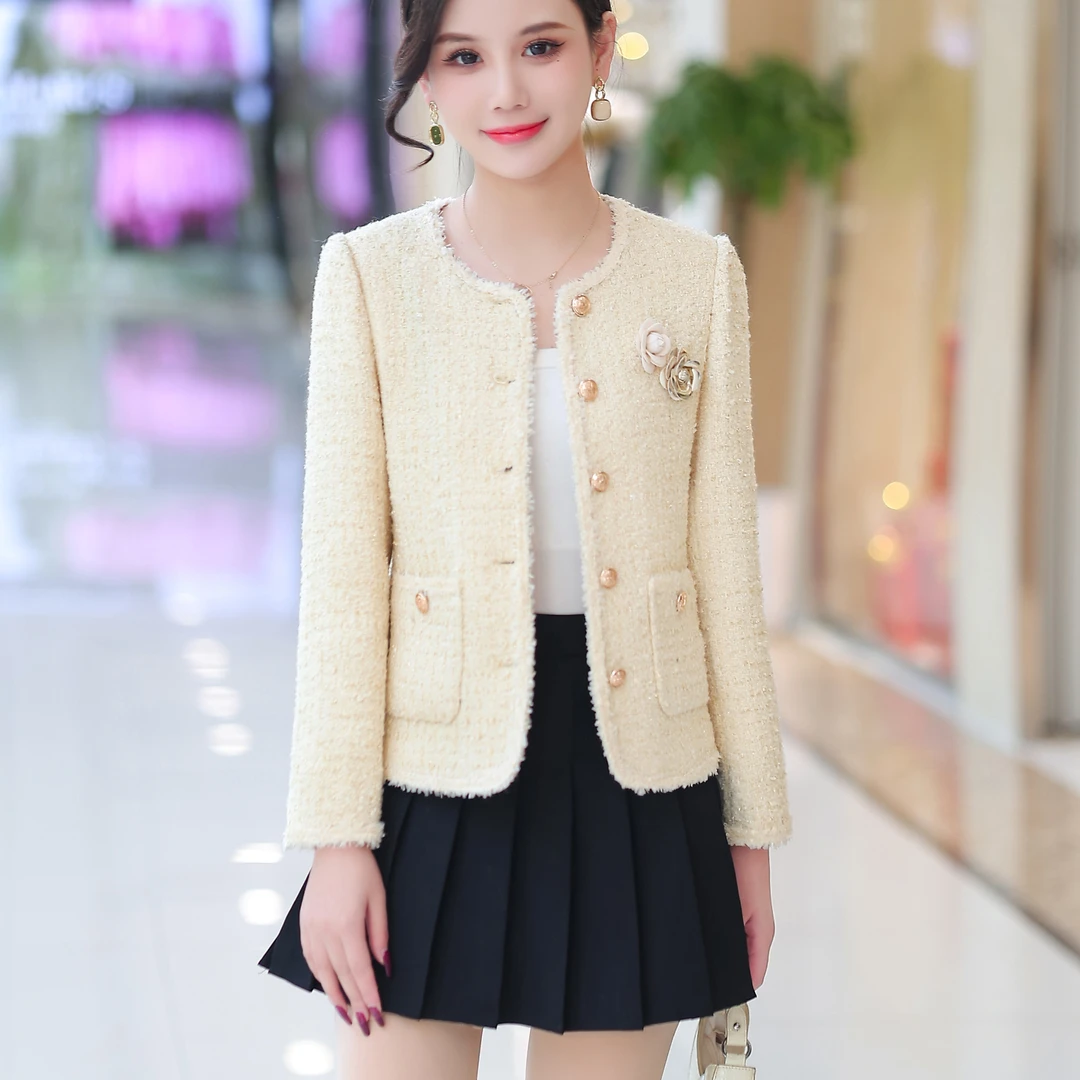 25新款小香风外套