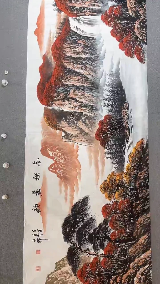 【闪购商品】国画金秋晨韵，六尺，莫