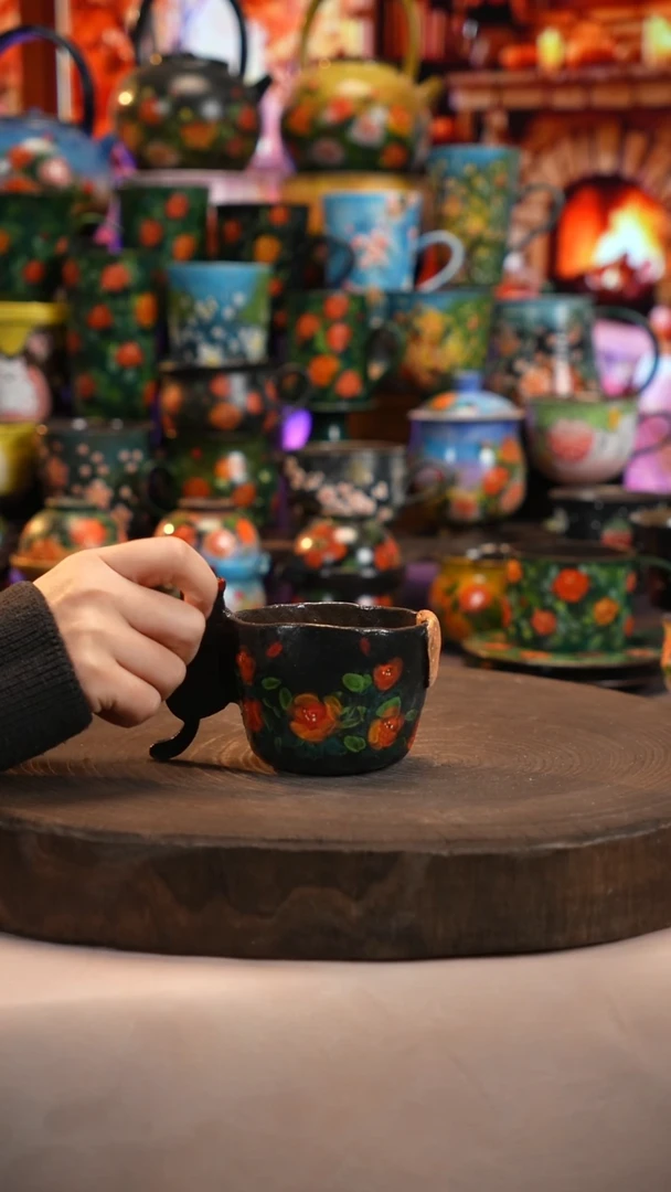 油画   釉下彩   杯子