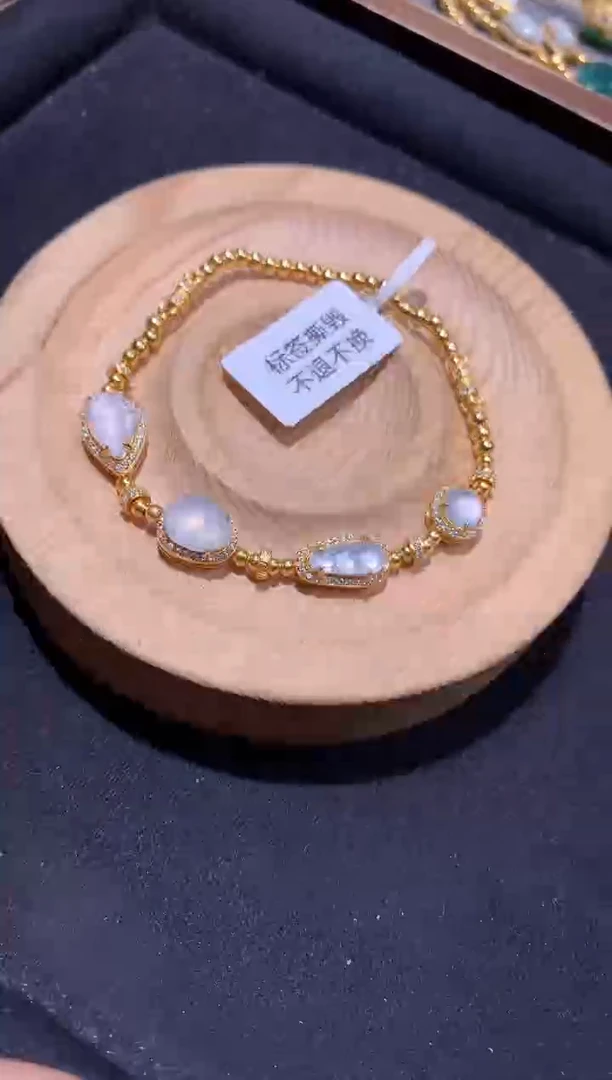 银S925镶嵌手串翡翠手串