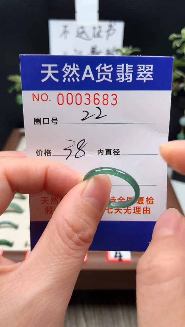 未镶嵌戒指翡翠雪*下22#