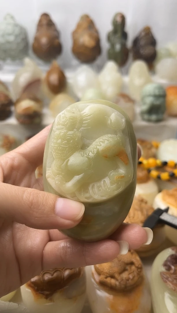 石材古青石棉纹正常不退换貔貅