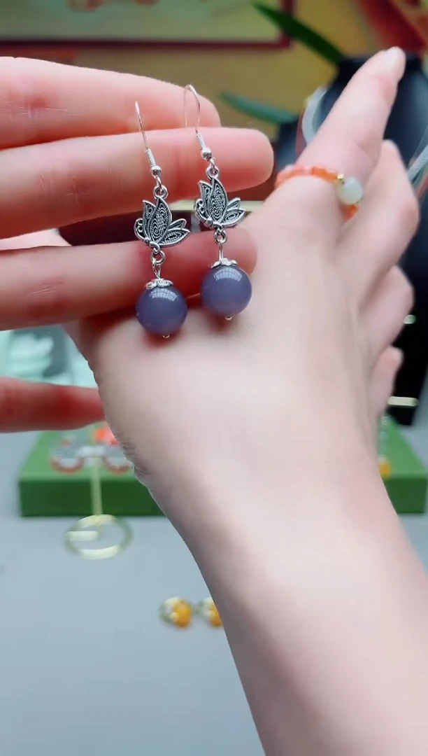 未镶嵌耳饰玛瑙/玉髓231000