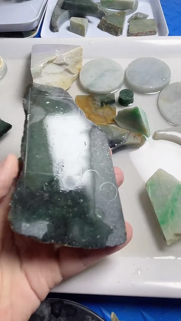 翡翠散珠翡翠小边料