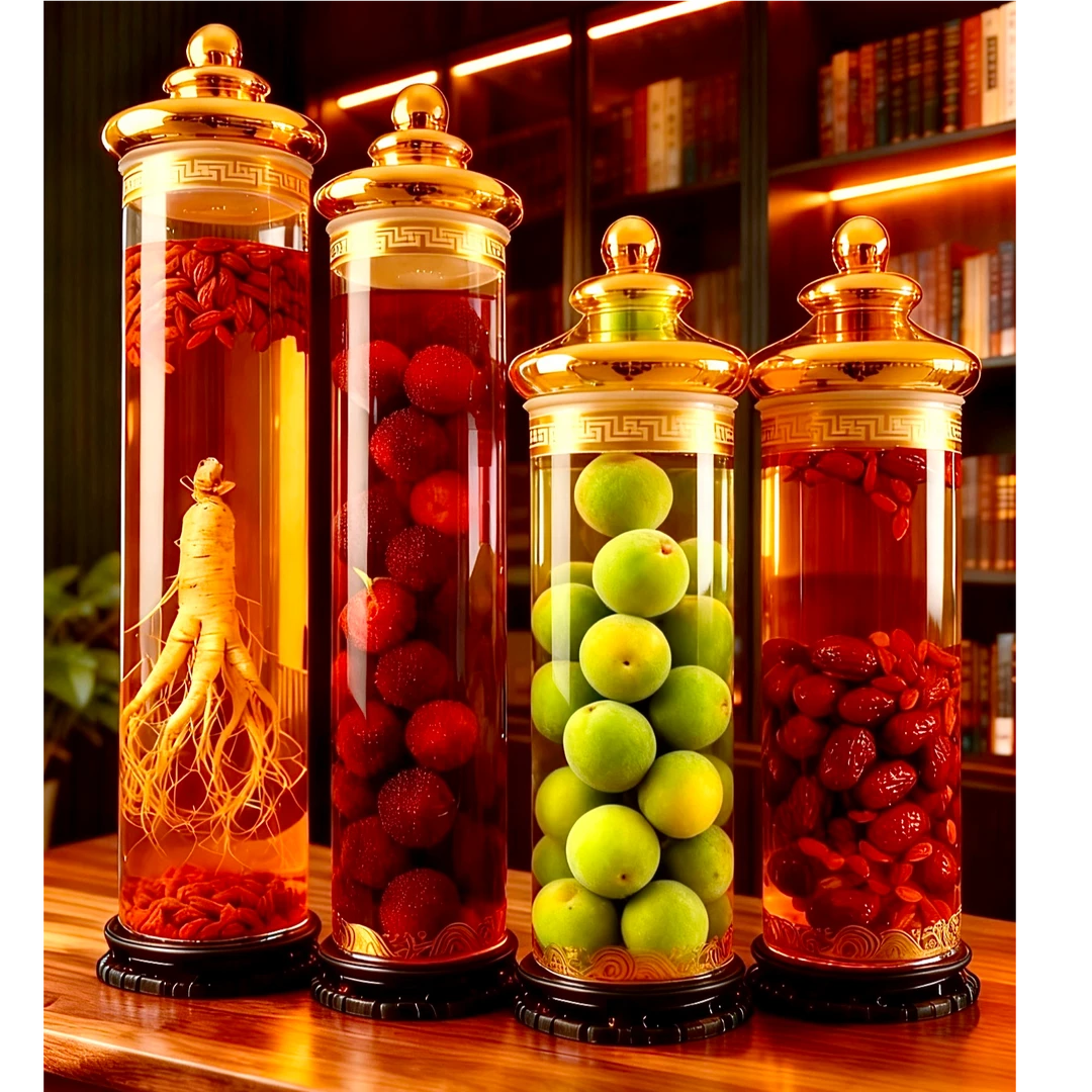 高硼硅耐热玻璃超大容量泡酒瓶药酒果酒罐子密封酒缸大口径酿酒缸