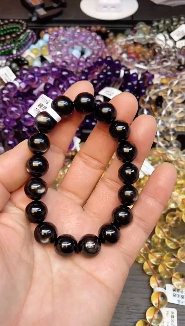 【闪购商品】辉石手串未镶嵌b03 金运石12mm+