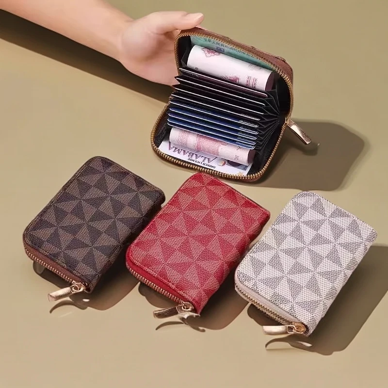 便携风琴卡包多卡位卡夹大容量证件驾照小巧卡套女多功能休零钱包