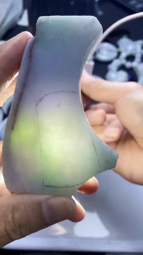 裸石翡翠天然缅甸A货【海】020