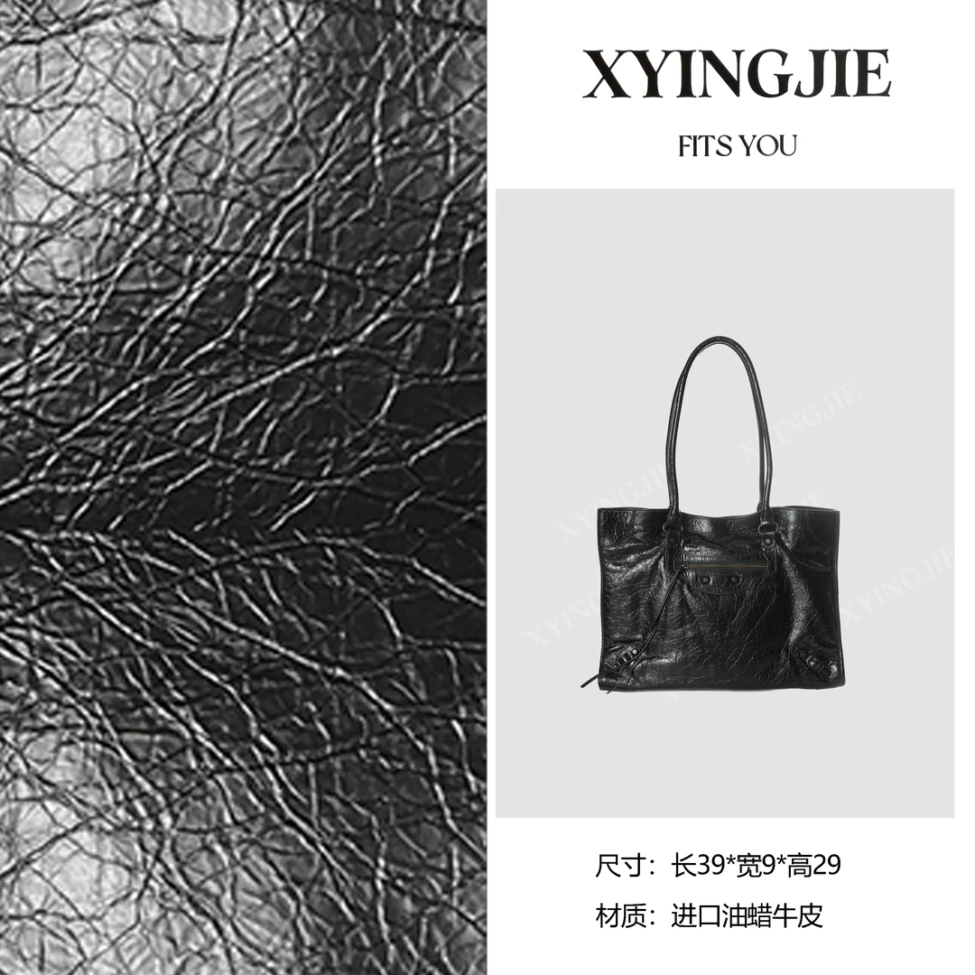 XYINGJIE · 原创设计 真皮高定手提单肩包 BV6665-黑色