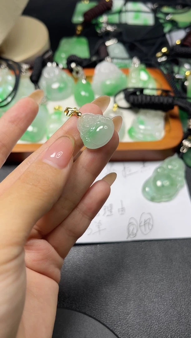 颈饰未镶嵌翡翠所见即所得   一图一物