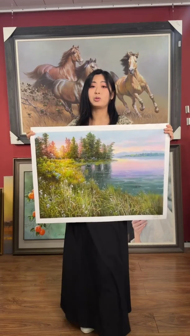 油画【15号】约50*70cm丨朝鲜原创纯手绘孤品油画丨顺丰包邮