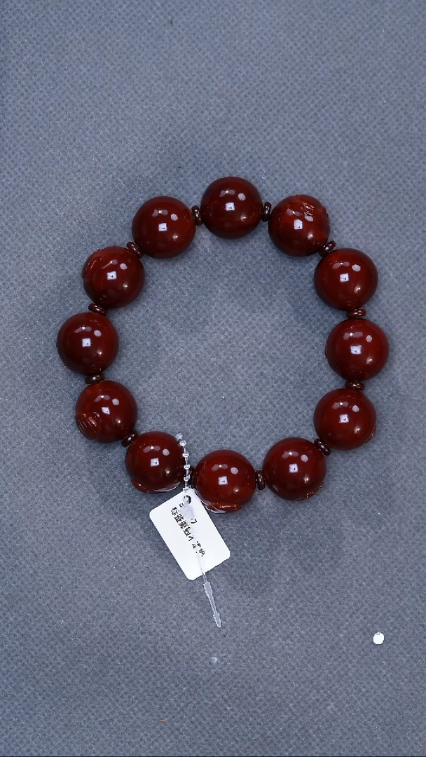 橄榄核手串旭*ぃ圆珠八把壶19