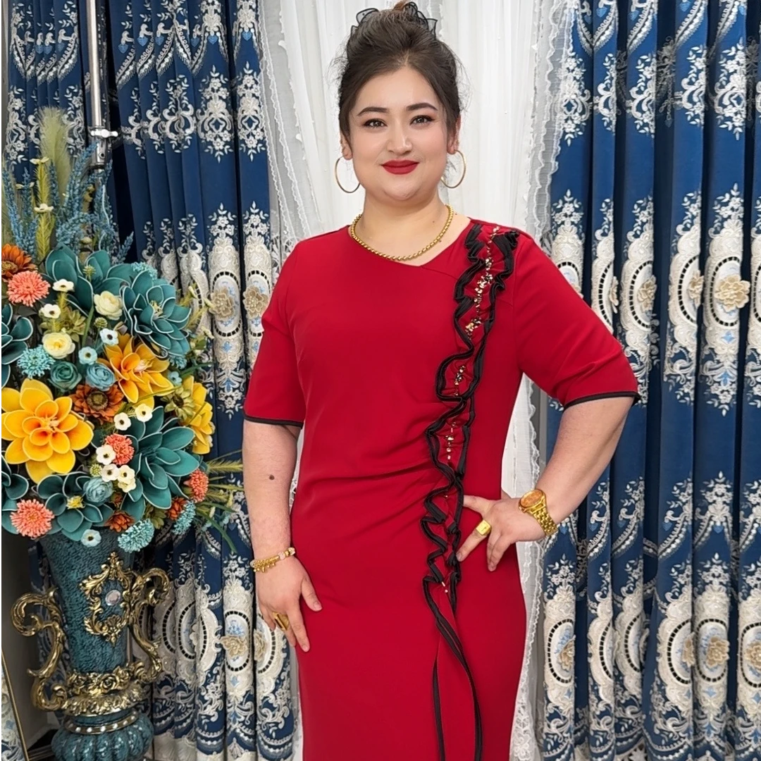 【AYHENM】短袖修身显瘦女士连衣裙-22