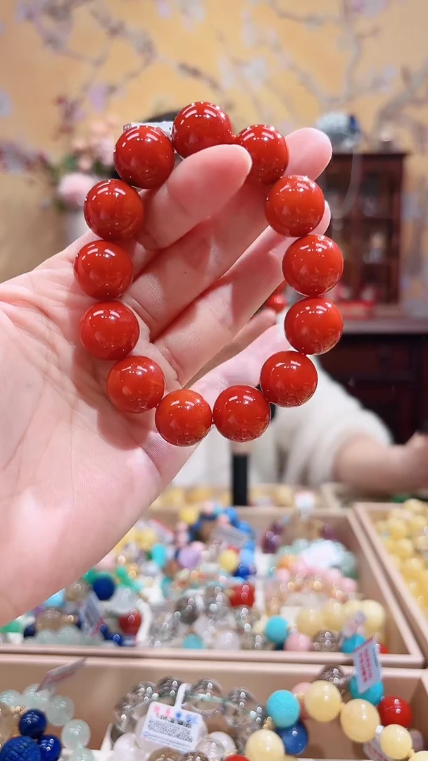 未镶嵌手串南红玛瑙设计款手串15.6