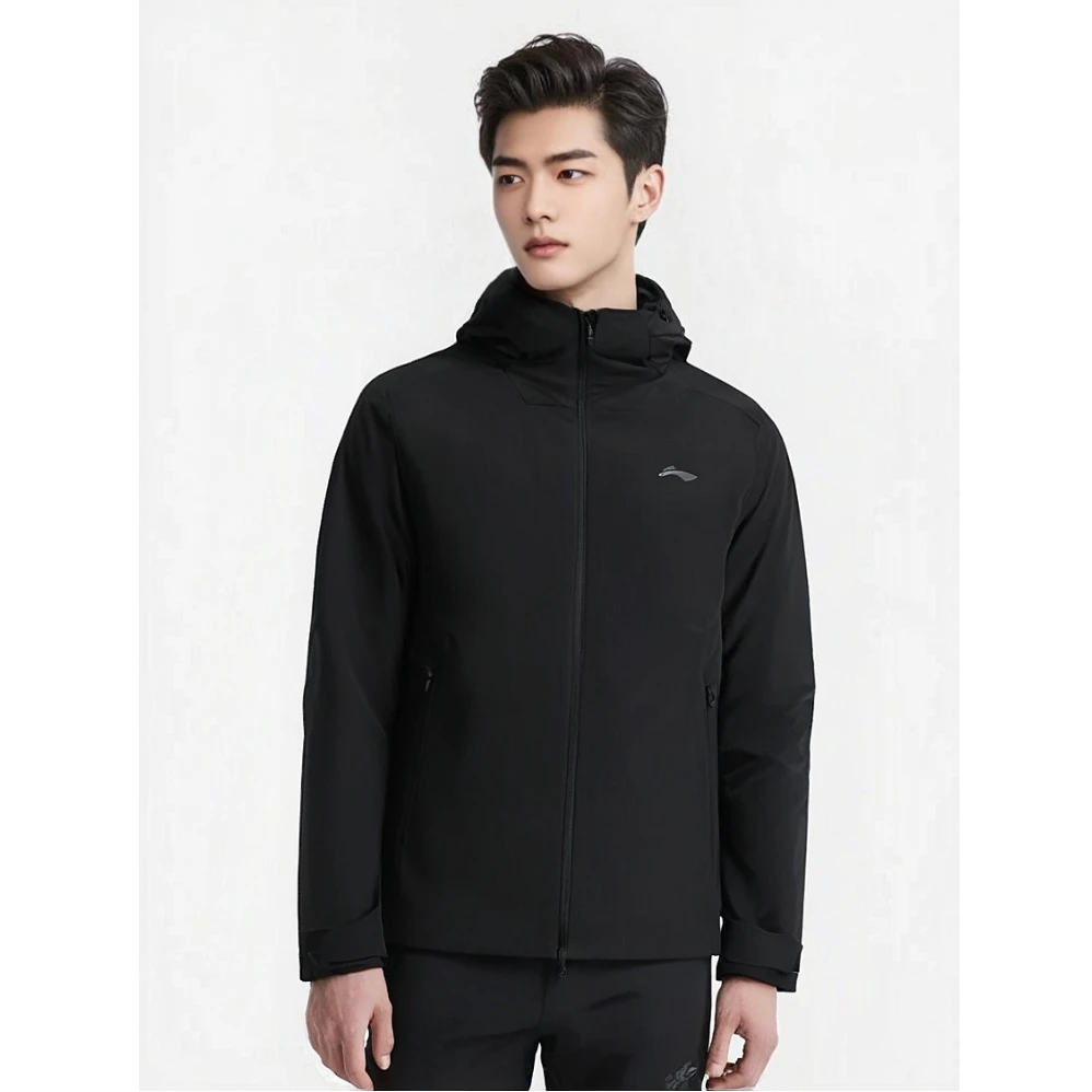 李宁羽绒服男子健身系列2025冬季新款保暖防泼水中羽绒服AYMV225