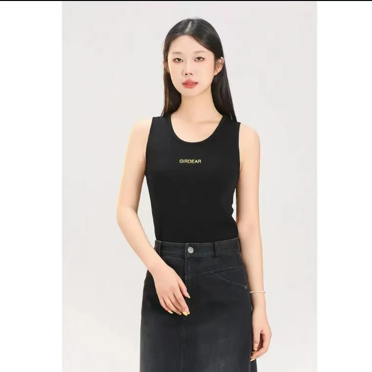 哥弟 GIRDEAR字母经典U型背心130015