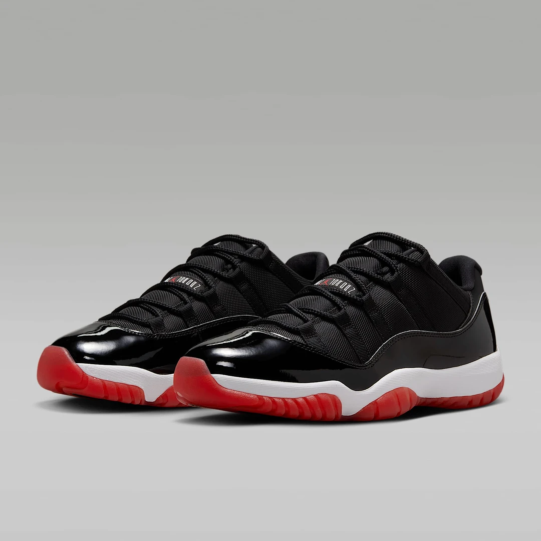 NIKE Air Jordan 11 Retro Low 低帮篮球鞋 男鞋 黑红 FV5104-006