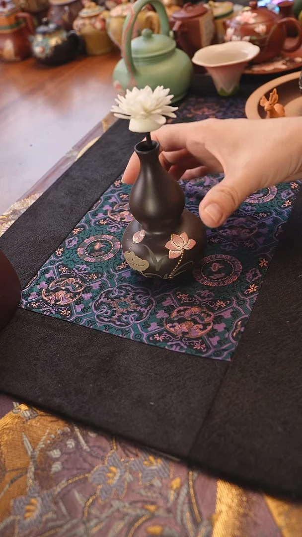 茶壶紫砂葫芦花瓶